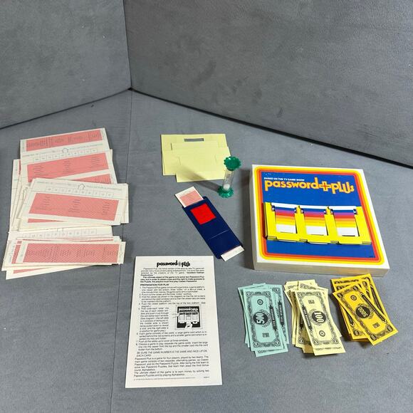Vintage Password Plus TV Game Show Board Game Milton Bradley - Picture 2 of 7